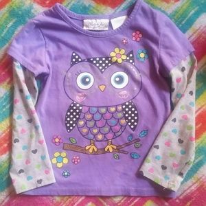 Toddler girls long sleeve shirt. Size 5T